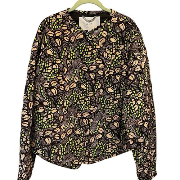 A.L.C.  Women's Oversized One Button Emory Quilted Jacket Multi Size Medium NWT - Picture 3 of 10